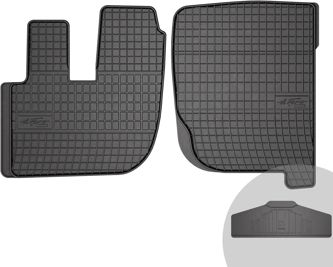 FROGUM EL Toro Gummimatten Ganzjähriges-Set von Autofussmatte Auto Fussmatten für DAF LF ab 2002 | B