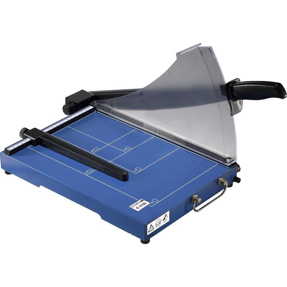 Olympia G 3120 Profi Hebelschneidegerät (mit Positionierhilfen, DIN A4, 20 Blatt, Metallauflage, Sta