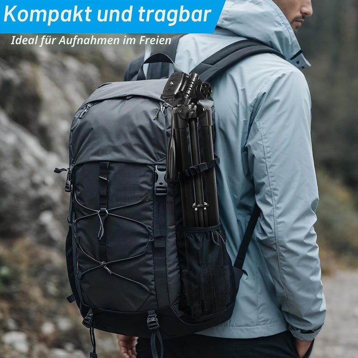 SIRUI Kamera Stativ 180cm, Aluminium Camera Tripod mit Telefonklemme Dreibein-Stative Fotostativ für