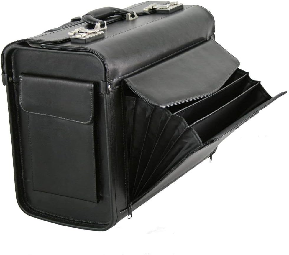 Pilotenkoffer Businesstrolley 45.5 cm schwarz