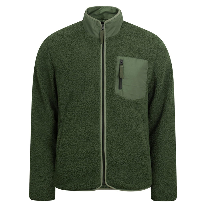 KuschelFleece Pullover für Herren Sweatshirt mit Teddyfell Kuschelpulli Flauschig Teddyfleece Kapuze