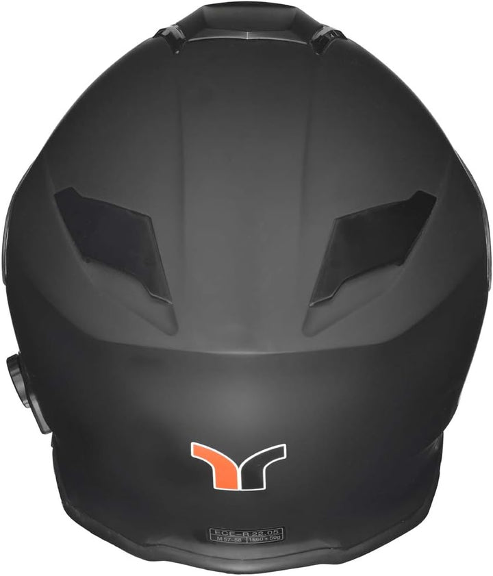 RS-983 Bluetooth Klapphelm Motorradhelm Conzept Motorrad Modular Helm rueger Schwarz Matt S (55-56),