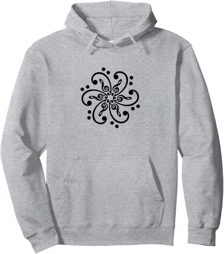 Musik Noten, Mandala, Notenschlüssel, Symbol, Bass, Klassik Pullover Hoodie