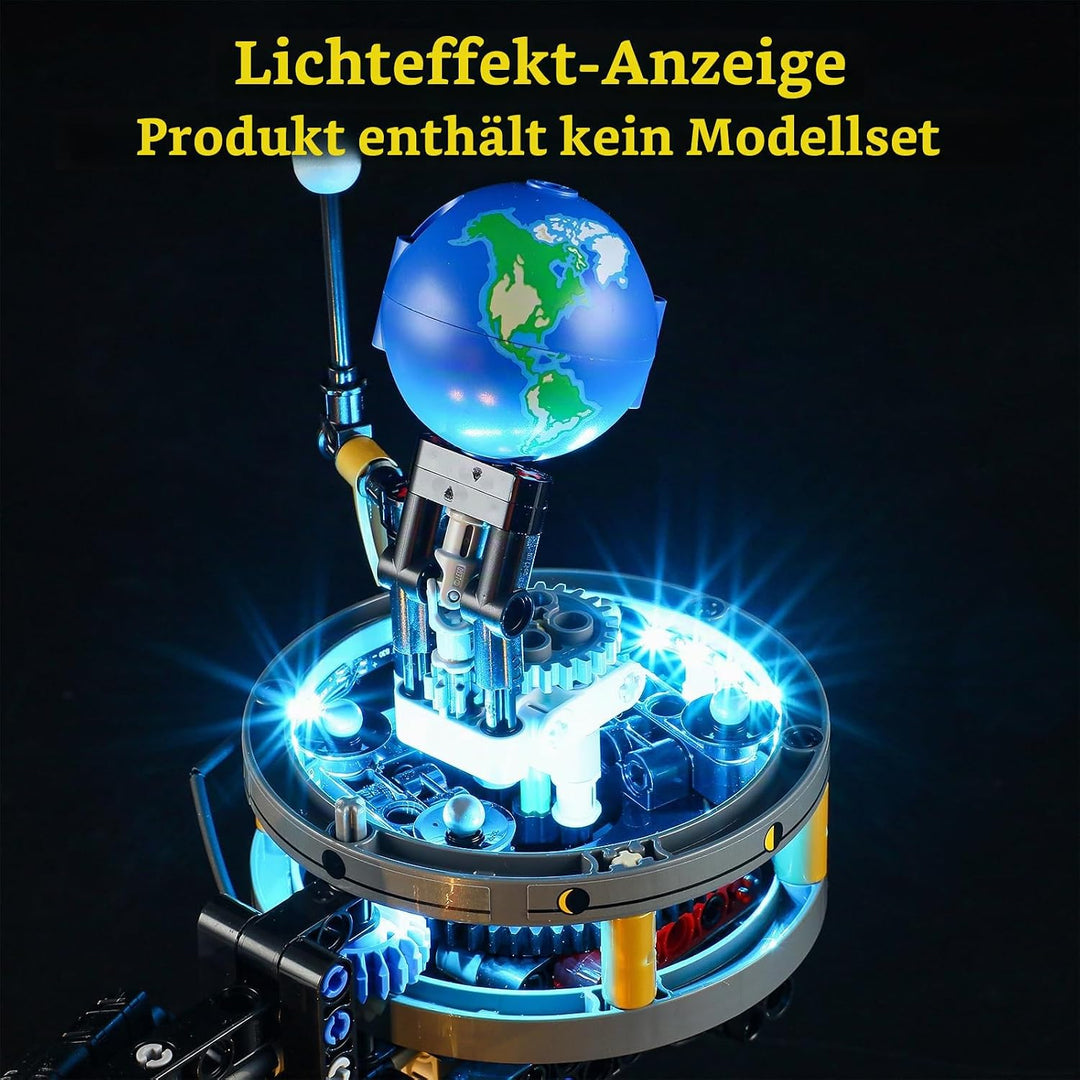 GEAMENT LED Licht-Set Kompatibel mit Lego Sonne Erde Mond Modell - Beleuchtungsset für Technic 42179