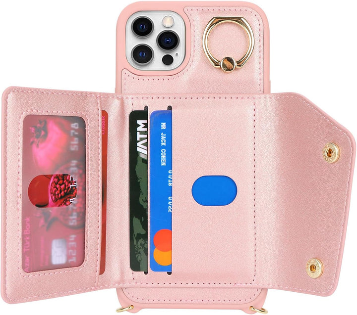 Lipvina Hülle für iPhone 11 Pro Max Hülle mit Band Kartenhalter handyhülle Hülle für iPhone 11 Pro M
