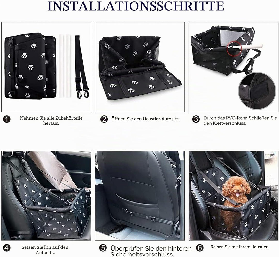 MENGQI Hundeautositz - Wasserdicht Atmungsaktiv Haustier-Matte für Sicherheit im Auto - Waschbar Mat
