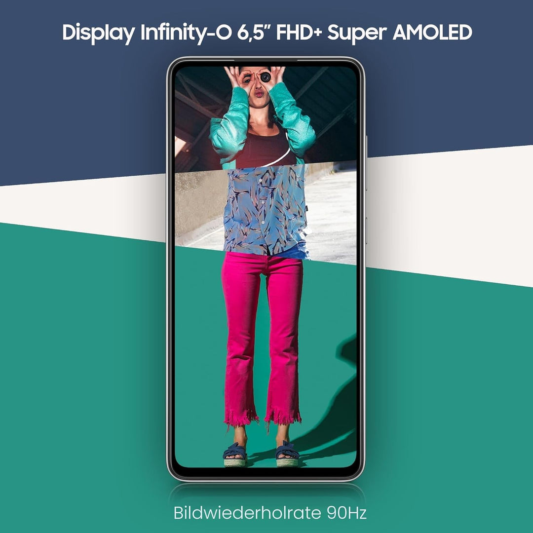 Samsung Galaxy A52 Smartphone, 6,5-Zoll-FHD+ Infinity-O-Display, 6 GB RAM und 128 GB erweiterbarer i