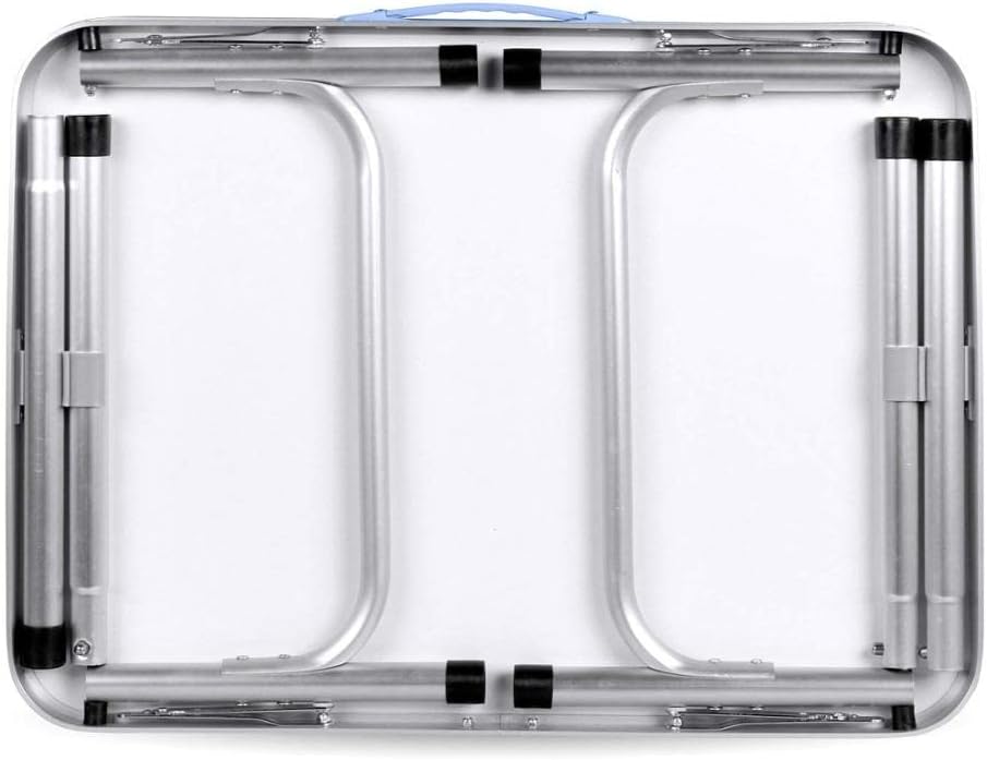 7Sevenjokers 60 cm Klapptisch zum Essen, mit verstellbaren Höhen, Kinder-Tablett, Tisch, Aluminium,