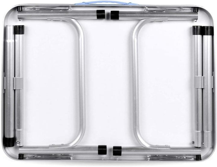 7Sevenjokers 60 cm Klapptisch zum Essen, mit verstellbaren Höhen, Kinder-Tablett, Tisch, Aluminium,