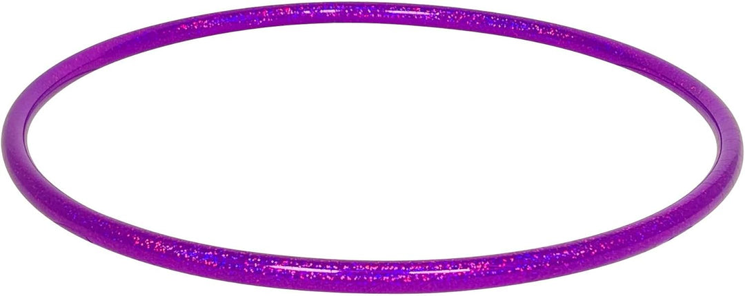 hoopomania Kinder Hula Hoop, Glitter Farben, Ø60/70/80cm Ø80cm Violett, Ø80cm Violett