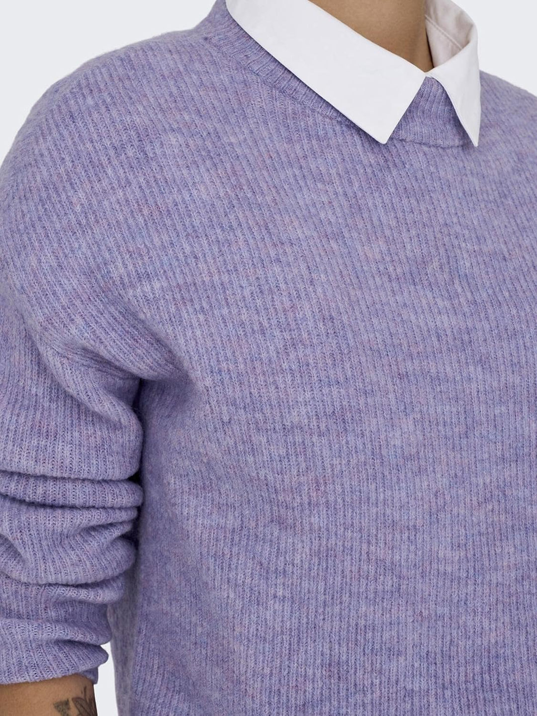 ONLY Female Strickpullover ONLCAMILLA Strickpullover XL Chinese Violet/Detail:melange, XL Chinese Vi
