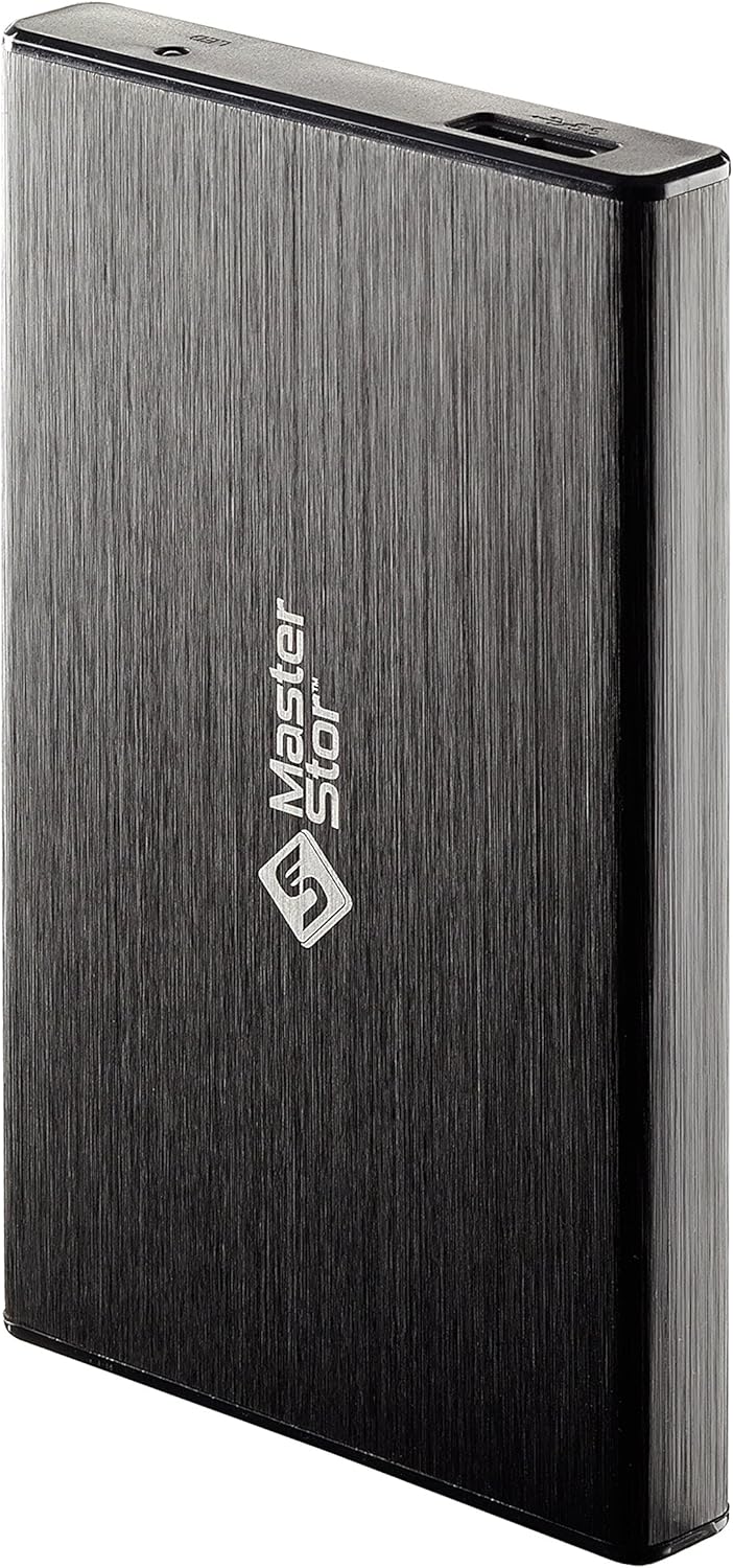 MasterStor schwarz Externe Festplatte USB 3.0 Super schnelle 2,5-Zoll SATA Externe Festplatte Laptop
