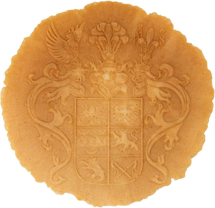 Cloer 2632 Hörncheneisen mit Ostfrieslandwappen für hauchdünne, knusprige Hörnchen, 750 W, Backfläch