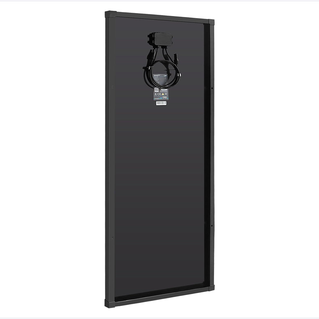 ECTIVE Solarpanel BSP 170 Black - 170W, 5,65A, 54 Zellen, für 12V 24V Batterieladeregler - Monokrist
