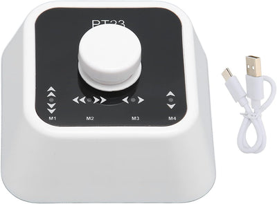 Bluetooth Page Turner Pedal, Wiederaufladbares USB Fusspedal für Kabellose Notenblätter, Vier Seiten