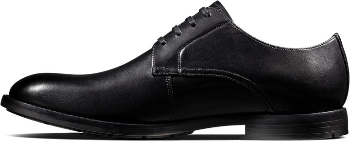Clarks Herren Howard Walk Oxford 39.5 EU Schwarzes Dunkelschwarzes Leder, 39.5 EU Schwarzes Dunkelsc