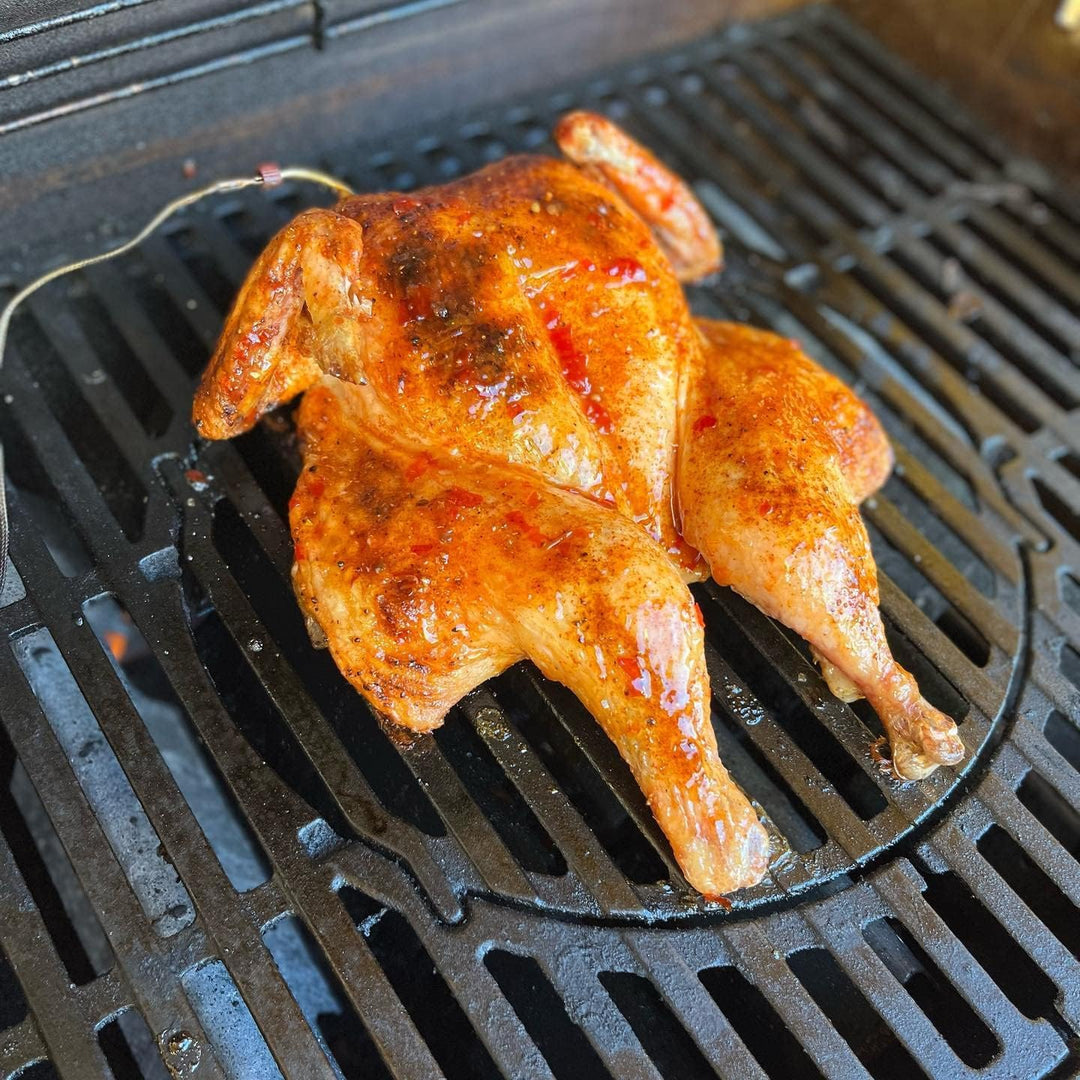 WELL GRILL 44,5cm Gusseisen Grillrost mit Rund Eingebauter Zubehör für Weber Spirit I & II E/S 310 3