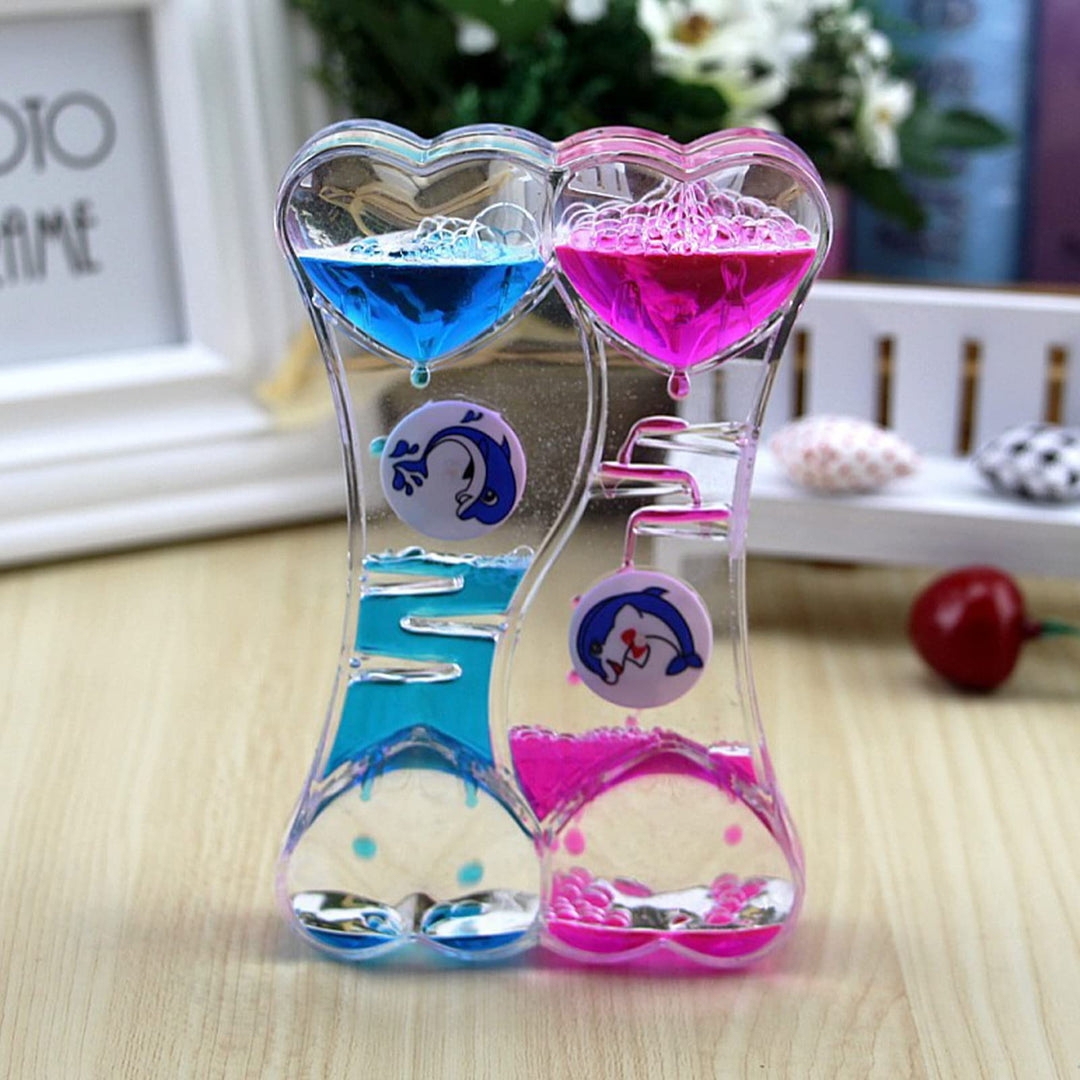 Öl Flüssige Sanduhr Liquid Timer, Bunte, Beruhigend Zappeln Spielzeug, Flüssiger Sanduhr-Timer, Sens
