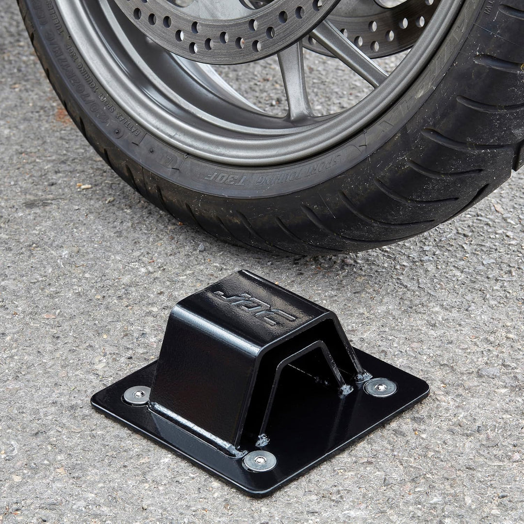 JDC Motorrad Bodenanker stark belastbarer gehärteter Stahl - SPHERE PRO - Schwarz Schwarz Sphere Pro