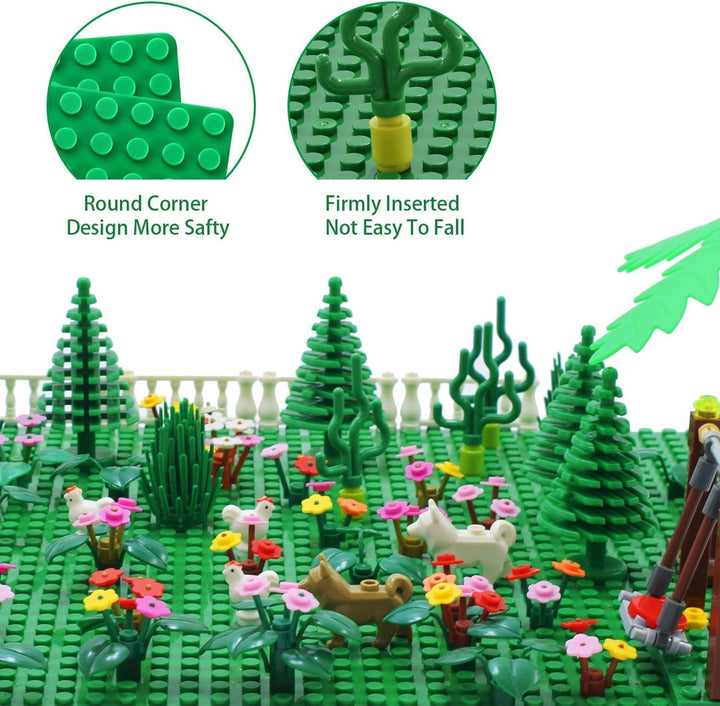 Grosse Bauplatte Kompatibel mit Lego Duplo Platten, Classic Grundplatte für DUPLO Sets,38 * 38cm Pla
