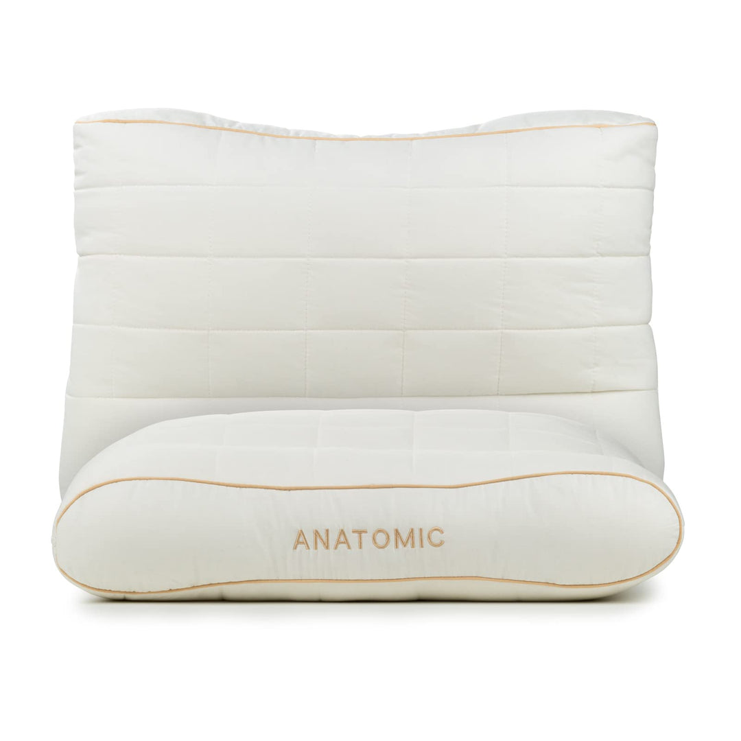 Vitapur Ergonomisches Nackenkissen & Kopfkissen für Breite Schultern - Premium Bambus Anatomisches K
