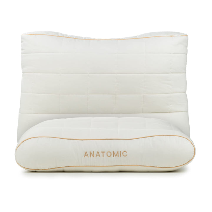 Vitapur Ergonomisches Nackenkissen & Kopfkissen für Breite Schultern - Premium Bambus Anatomisches K