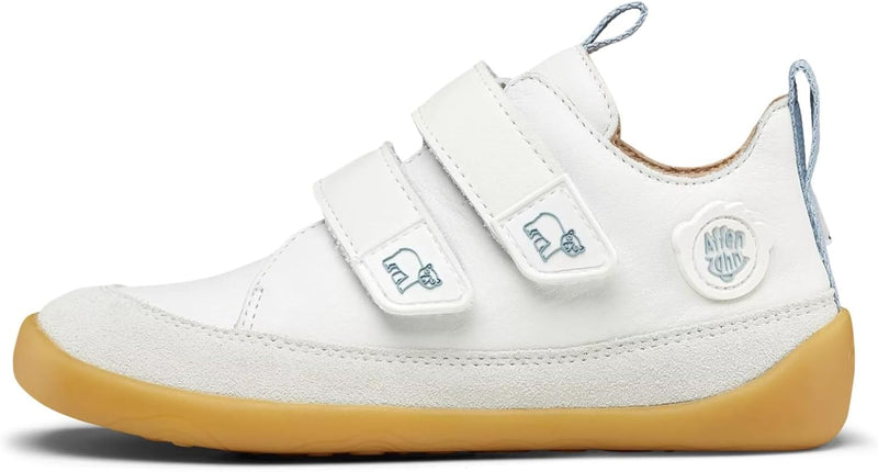 Affenzahn Barfussschuh Leder Buddy mit Klettverschluss Weich rutschfest Flexibel Reflektierend für J
