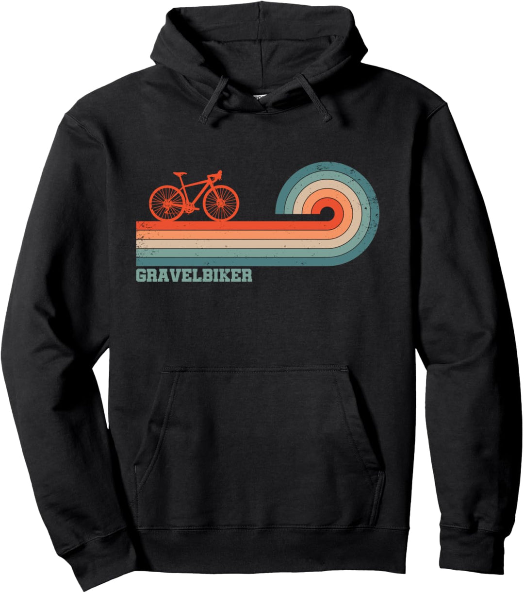 Gravelbiker I Gravel Bike Retro I Gravelbike Pullover Hoodie