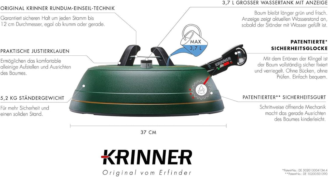 Krinner Sonder Edition Weihnachtsbaum Christbaumständer Premium L PINK inkl. Fusspedal- und Einseilt