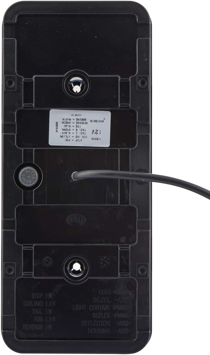 HELLA 2VP 345 900-411 Heckleuchte - Coluna - LED - 12V - Anbau/geschraubt - LED-Lichtfarbe: gelb/rot