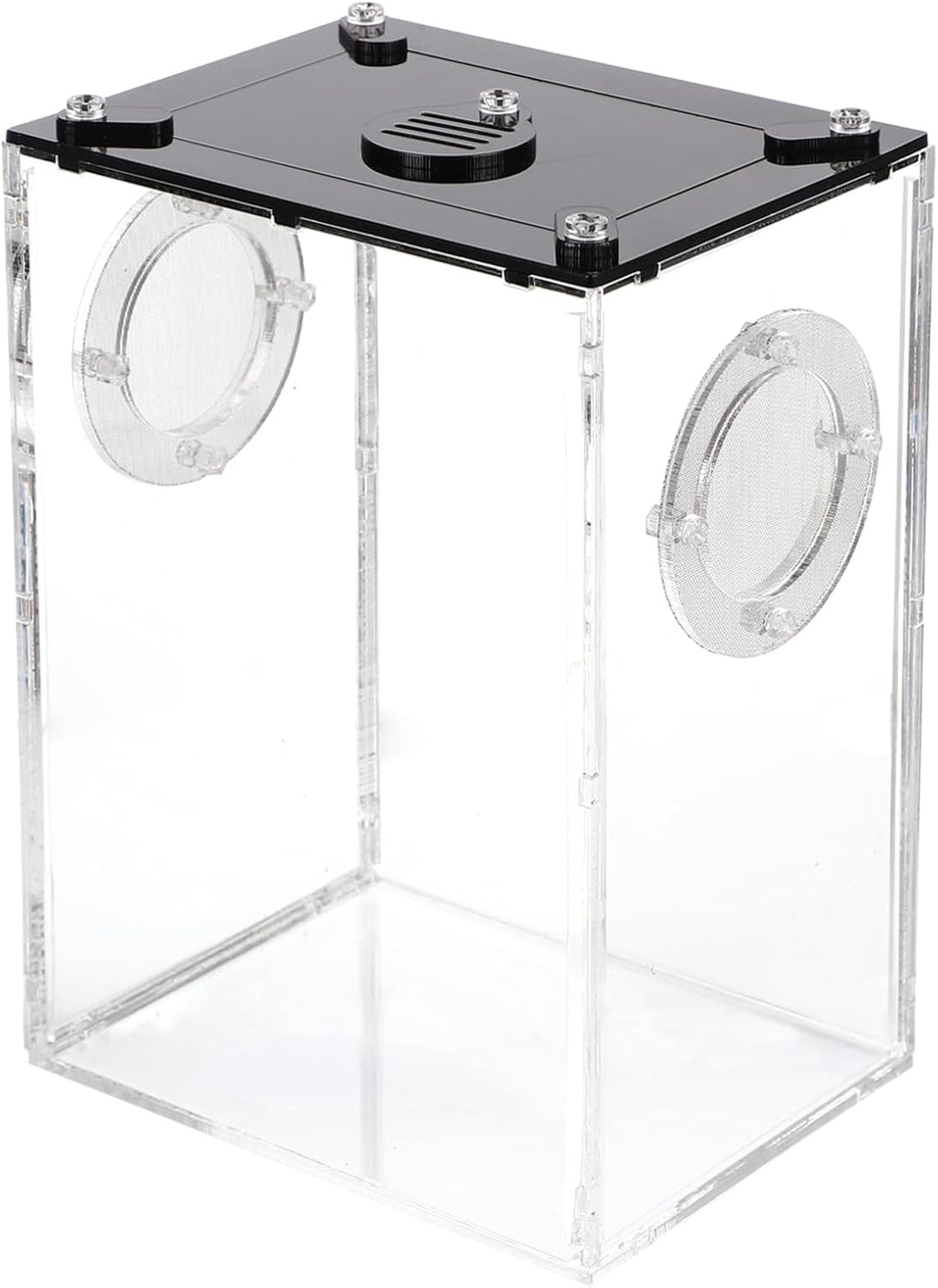 Hemobllo Springspinne Terrarium Set Acryl- -Terrarium: Transparente Reptilienzucht Springspinnen-Zuc