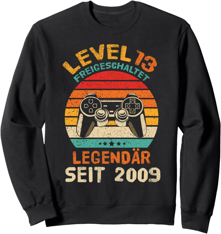 Level 13 Freigeschaltet - 13. Geburtstag Shirt Gaming Gamer Sweatshirt
