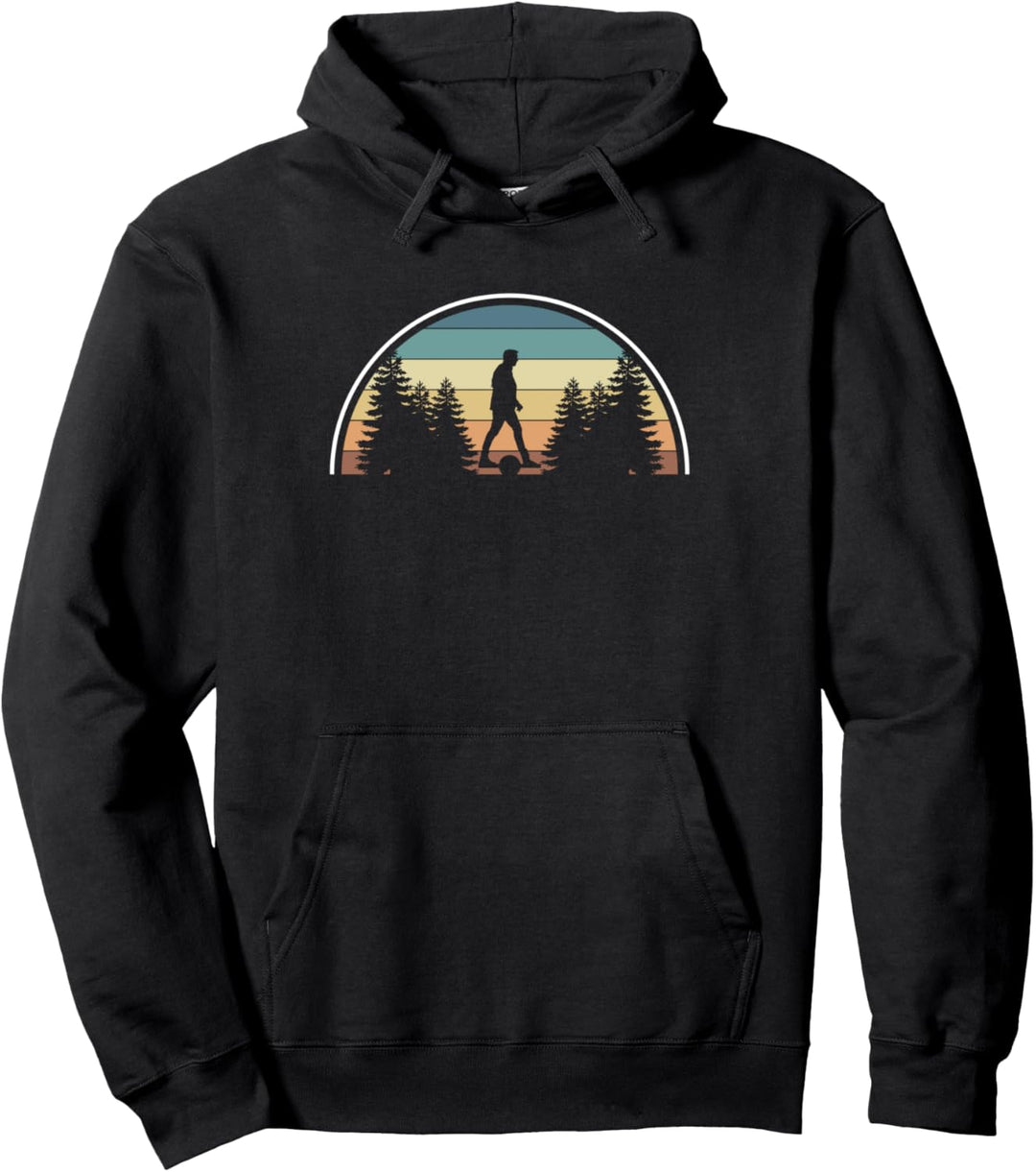 Vintage Retro Onewheel E-Skateboard Pullover Hoodie
