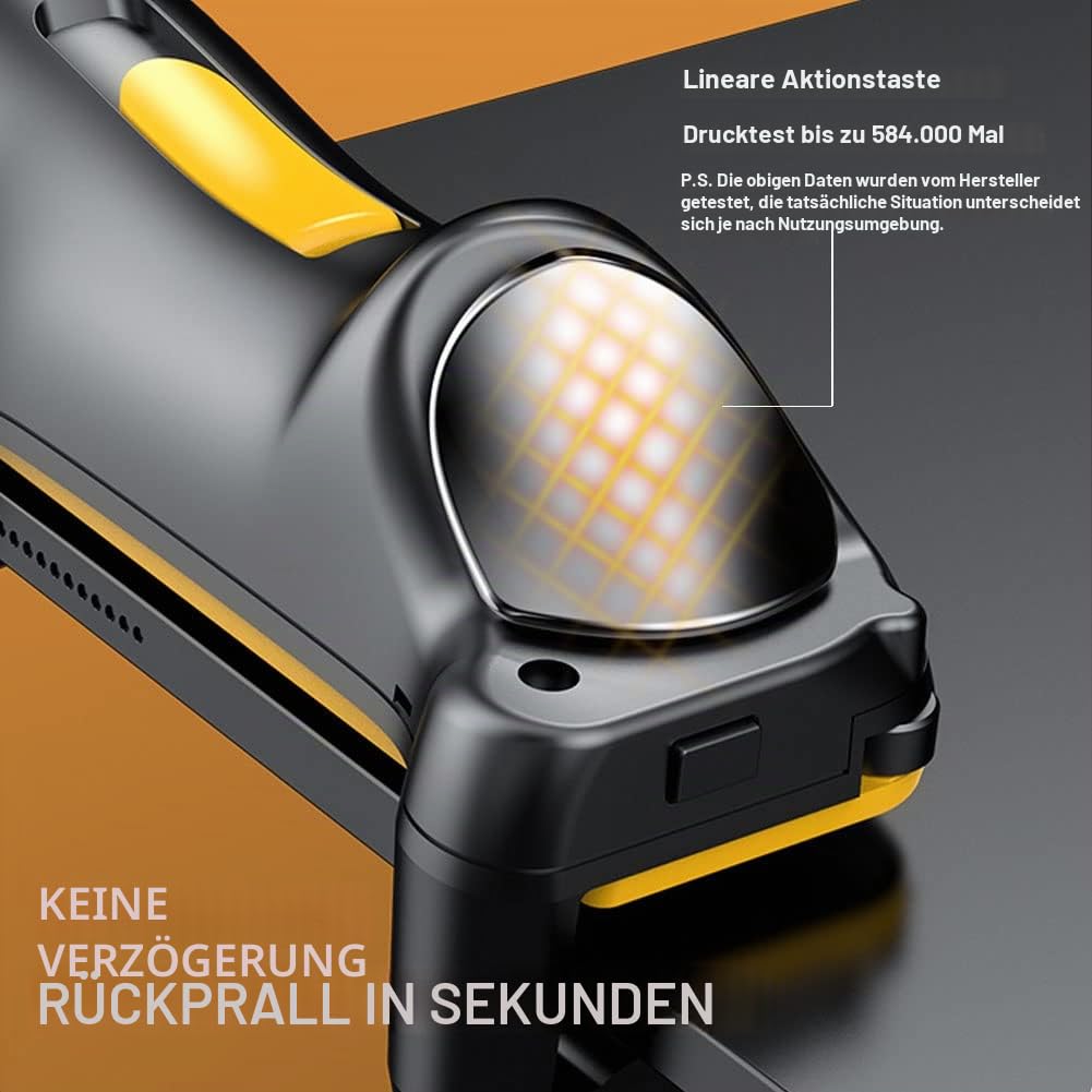 Ozkak Tablet Game Controller Schnellfeuer Rapid Fire PUBG Mobile 4 Trigger 6 Finger Joystick Gamepad
