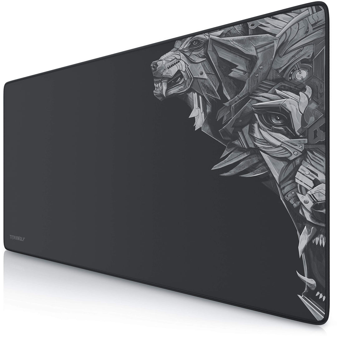 TITANWOLF XXL Speed Gaming Mauspad - 900 x 400mm - XXL Mousepad - Tischunterlage Large Size - mit Ti