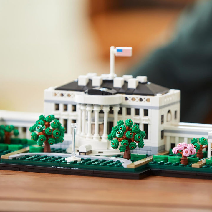 LEGO 21054 Architecture Das Weisse Haus, Modellbaussatz für Erwachsene, Set zum Stressabbau und eine