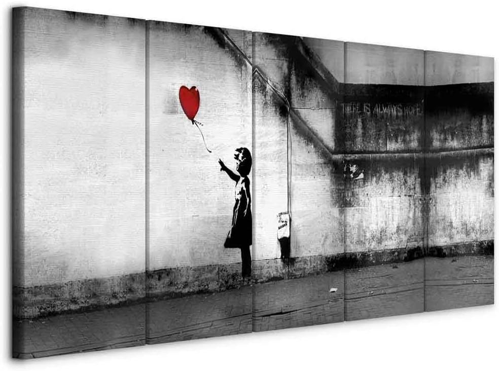 murando Akustikbild Banksy 150x60 cm Bilder Akustikschaum Hochleistungsschallabsorber Schallschutz L