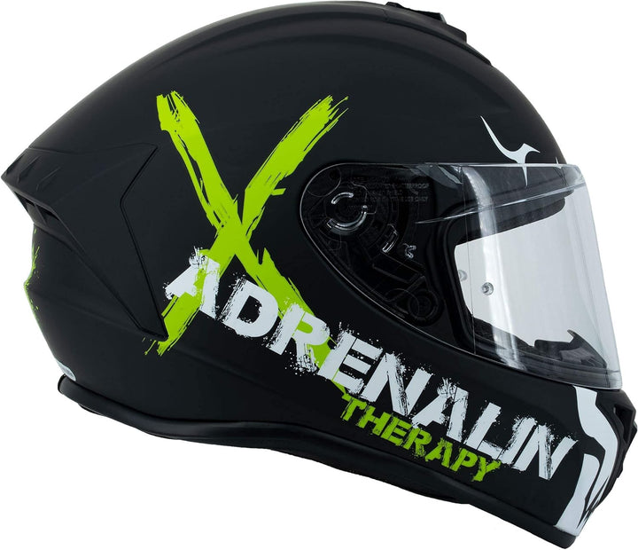 Broken Head Motoradhelm Adrenalin Therapy X4 - Sportlicher Integralhelm - Verstellbare Belüftung & w