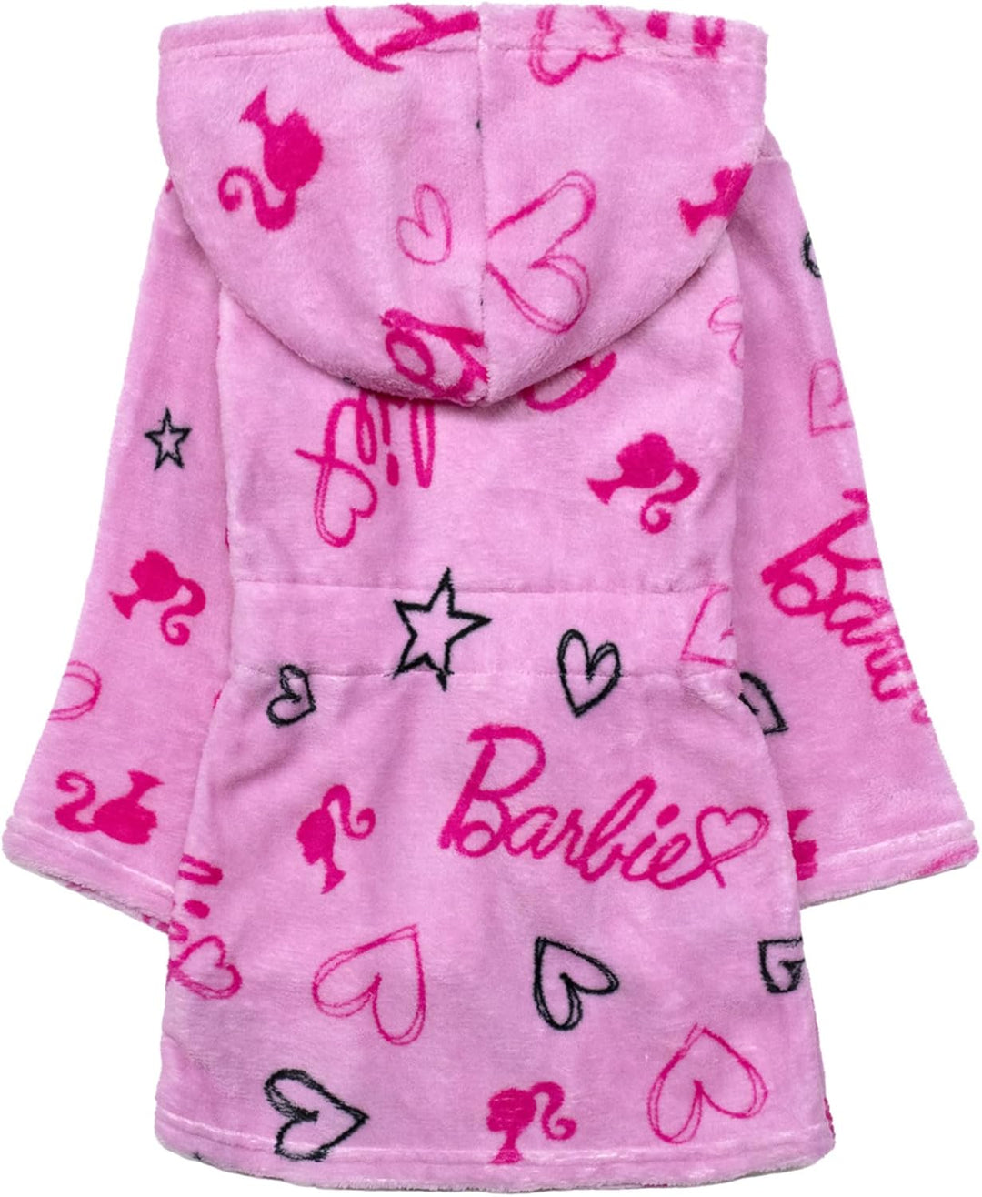 Barbie Bademantel Kinder Mädchen Kapuzenbademantel 4-10 Jahre Schwimmbad Sauna Pool, warm Flauschig