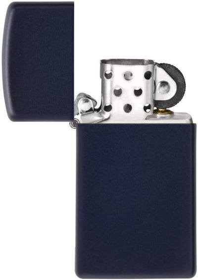 Zippo Mattes Taschenfeuerzeug Schmal Navy, Schmal Navy