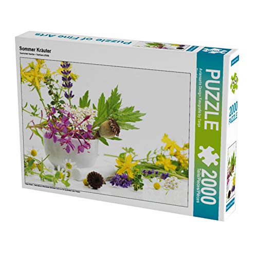 CALVENDO Puzzle Sommer Kräuter 2000 Teile Lege-Grösse 90 x 67 cm Foto-Puzzle Bild von Tanja Riedel,