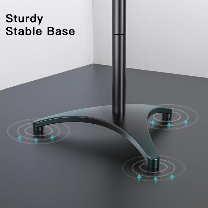 PERLESMITH Speaker Stands Extend 30-45 Inch with Upgraded Cable Management, Hold Satellite, Small Bo