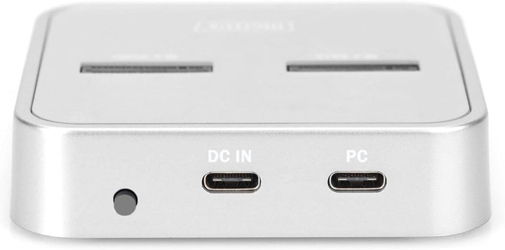 DIGITUS USB Typ-C 3.1 Duale M.2 NVMe & mSATA-SSD-Dockingstation - M.2-Modultyp 22110, 2280, 2260, 22