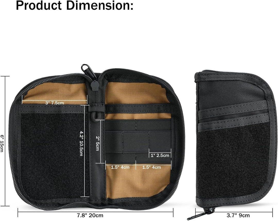 VIPERADE VE22 EDC Pouch Klein EDC Werkzeugtasche mit 4 Taschen und 5 elastischen Fächern Klein EDC O