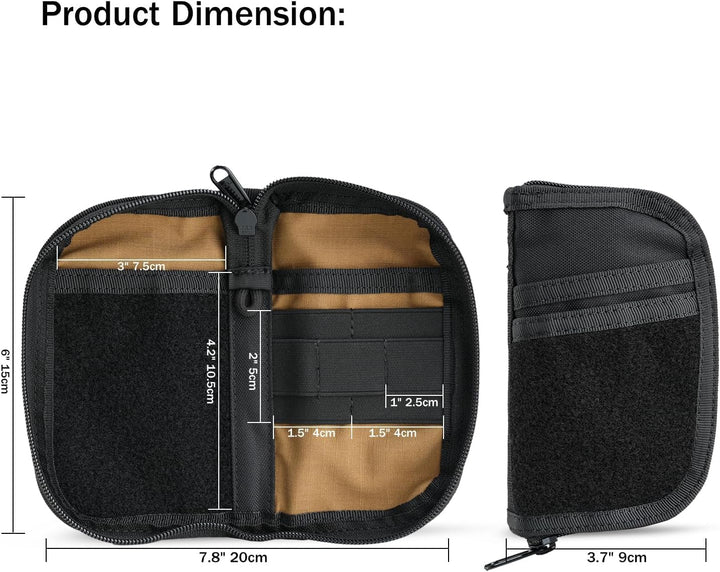VIPERADE VE22 EDC Pouch Klein EDC Werkzeugtasche mit 4 Taschen und 5 elastischen Fächern Klein EDC O