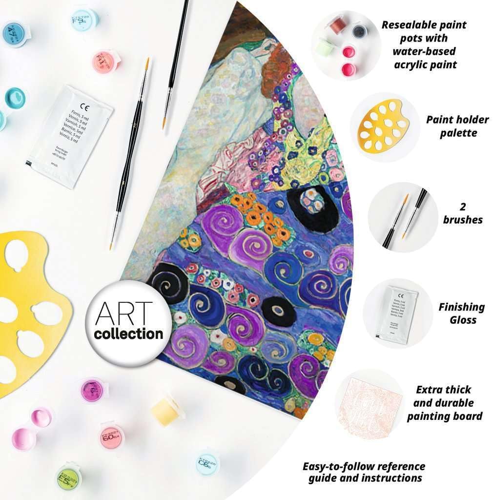 Ravensburger CreArt 23649 - Die Jungfrau (Gustav Klimt) - Malen nach Zahlen Erwachsene, DIY Malset m