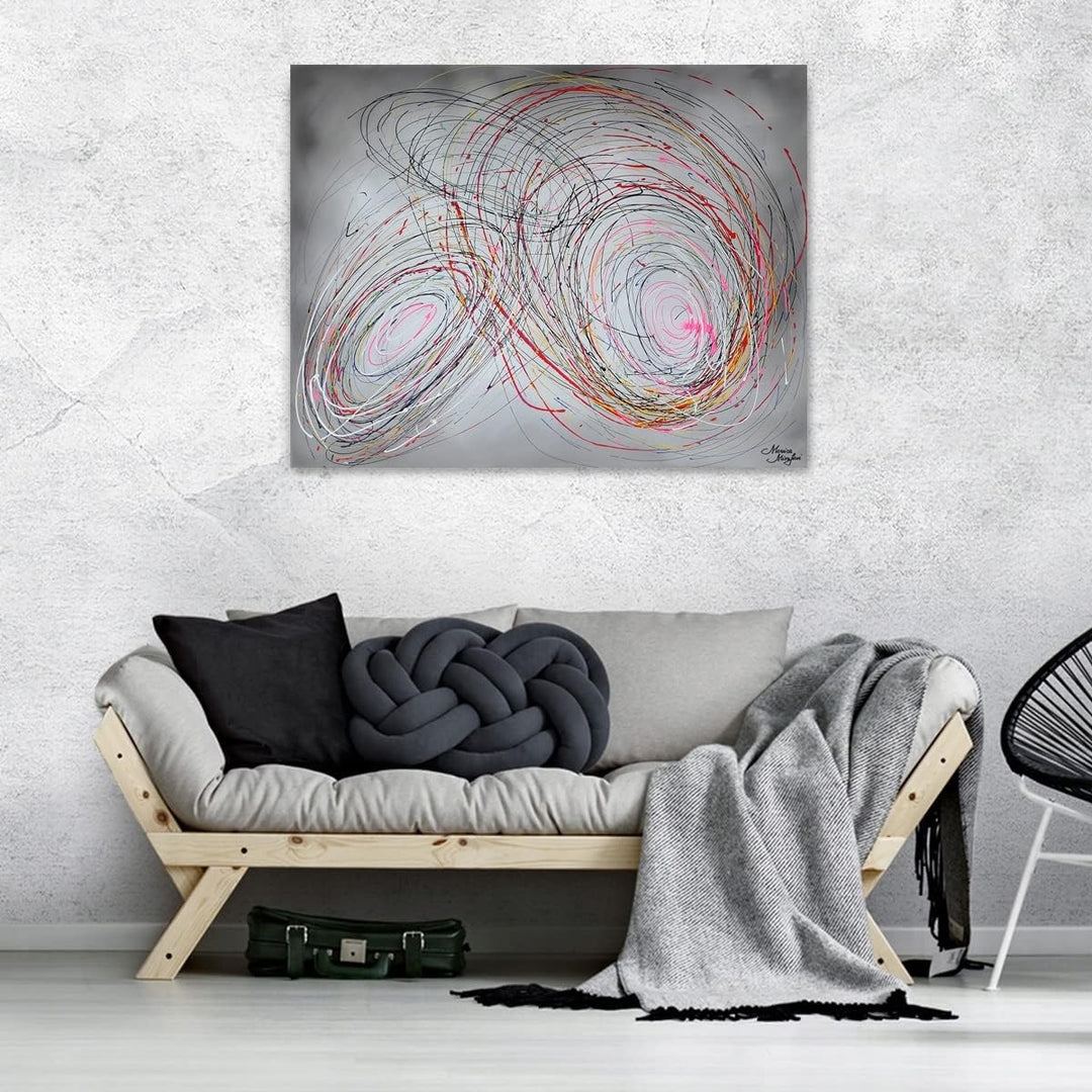 Monica Mirafiori I 100% HANDGEMALT I Gemälde Monolith 100x70cm | Gemälde Handgemalt | Acrylgemälde |