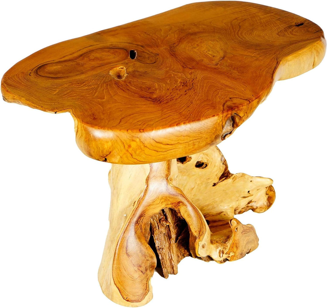 Windalf Handgearbeiteter Rustikaler Couchtisch LUKKI 80 cm Bohemia Wohnzimmertisch Landhausdesign Te