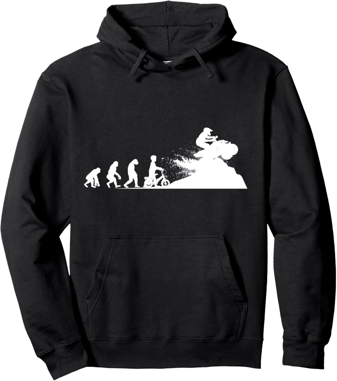 Evolution Quad Lustiges Quadfahrer ATV Geschenk Cooles Retro Pullover Hoodie
