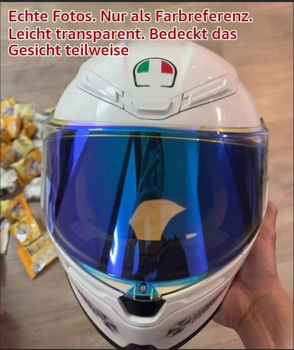 PSLER Helmvisier für K6 K6s - Helmgesichtsschutz Getöntes Visier Motorradhelm Zubehör Ersatz für K6